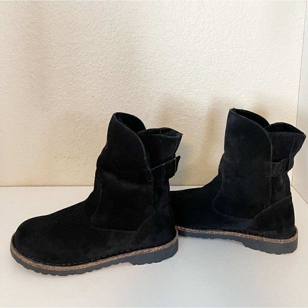 Birkenstock Upsalla Shearling Lined black Sherpa suede Boots 37 - Picture 7 of 15